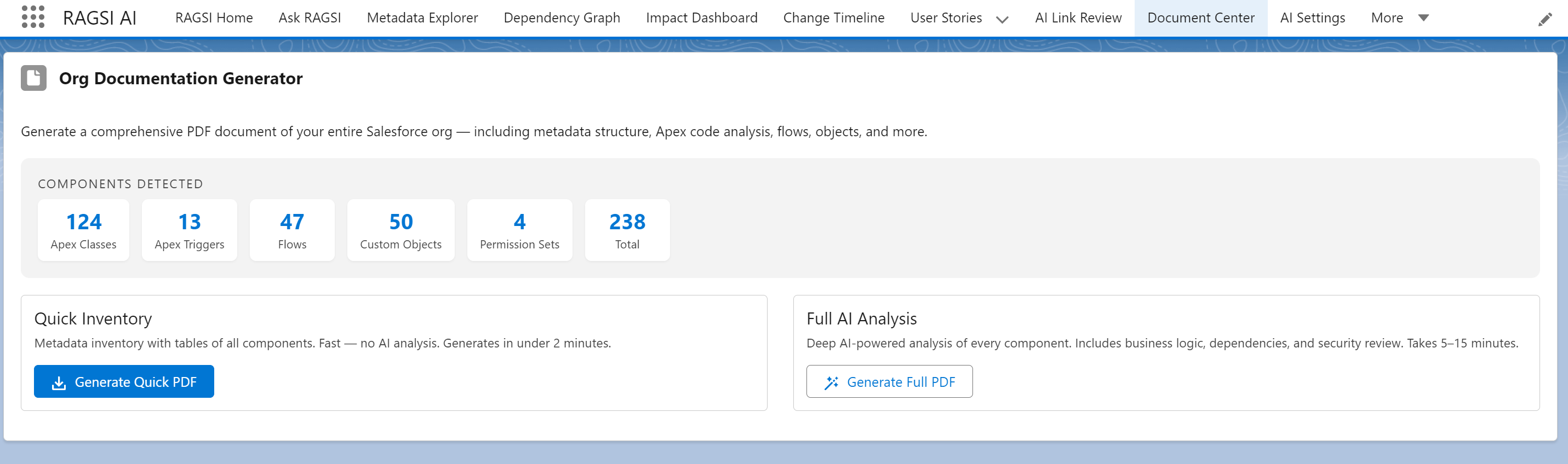 Org Documentation Generator - Generate comprehensive PDF docs